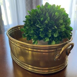 Brass Planter with Handles